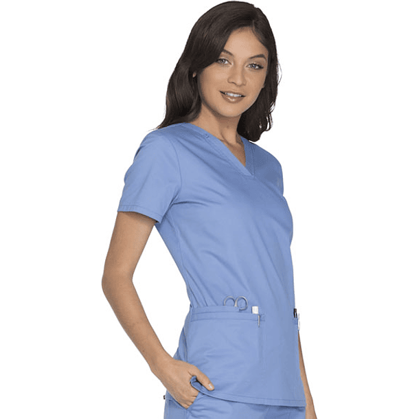 Polera Cherokee Core Stretch WW630 Celeste 4