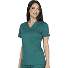 Polera Cherokee Core Stretch WW630 Verde Oscuro 3
