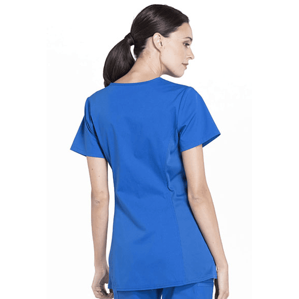 Polera Cherokee Professionals WW685 Azul Royal 2