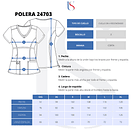 Polera Cherokee Core Stretch 24703 Rojo Burdeo 4