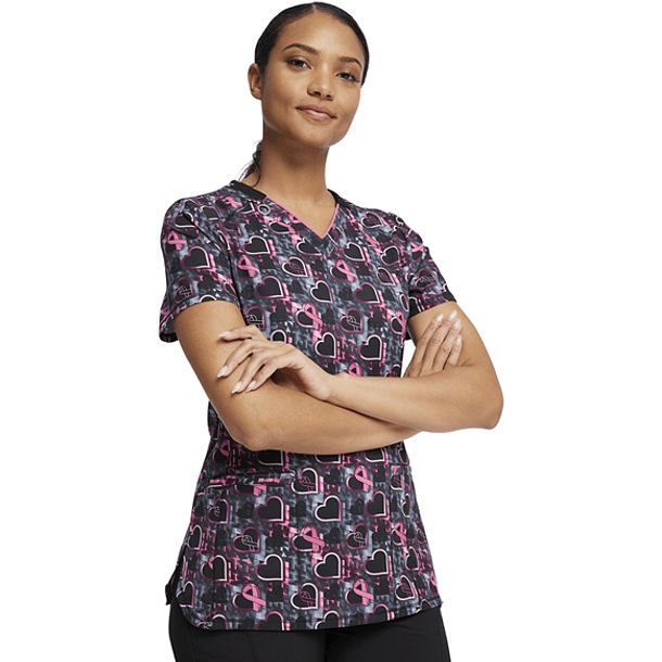 Polera Cherokee Infinity Estampado Corazones CK634 CRBE 4