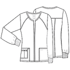 Chaqueta Cherokee Core Stretch 4315 Gris Oscuro 2