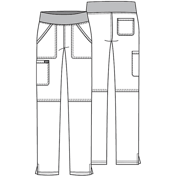 Pantalón Cherokee Revolution WW110T Gris Oscuro 