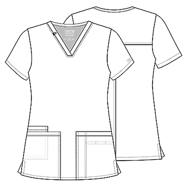 Polera Cherokee Core Stretch WW630 Gris Oscuro 