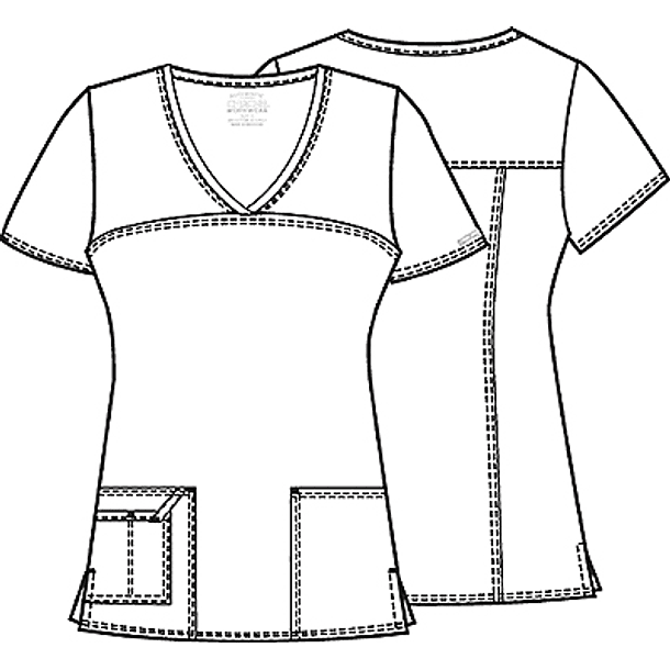 Polera Cherokee Core Stretch 4727 EGGV Berenjena 