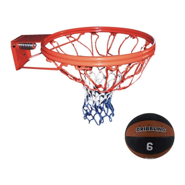 Set De Aro De Básquet Doble Retráctil Con Balon Fun #7 1
