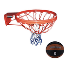 Set De Aro De Básquet Doble Retráctil Con Balon Fun #5 1