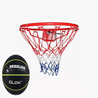 Set Aro De Basquet  Con Balon Glow Drb N° 5 1