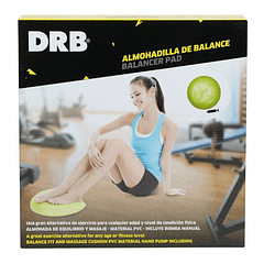 Bosu Almohadilla De Balance Con Bombín Ultra Resistente