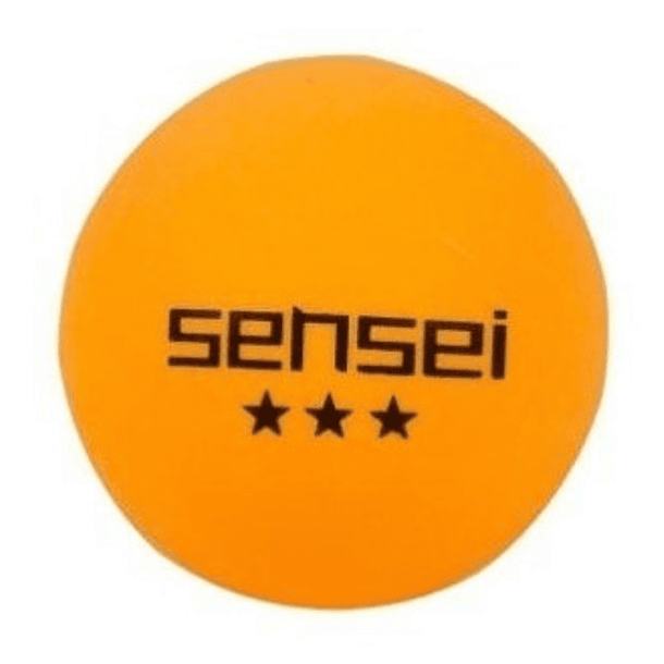Pack Pelotas  60 Unid  Naranja. Ping Pong 3 Estrellas Sensei 3