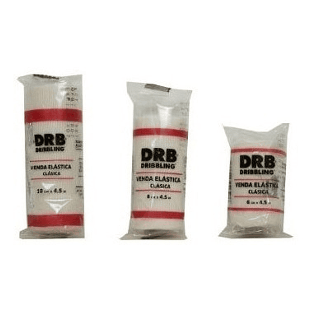 Venda Clasica Elastica Drb 6 Cm X 4,5 Metros ( 3 Unidades ) 