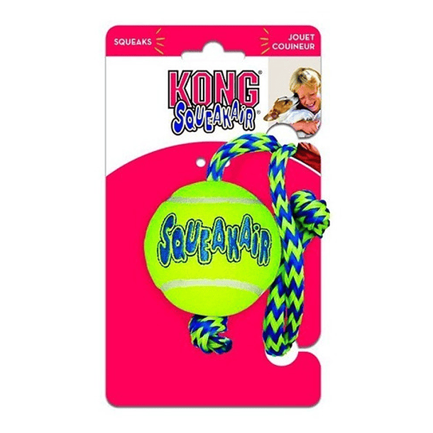 Juguete Kong Ball Air With Rope Para Tu Mascota 