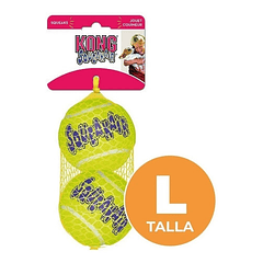 Kong Air Ball Squeakair 2 Unidades Para Tu Mascota Talla L