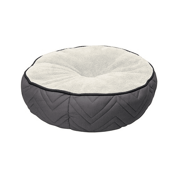  Cama Mascotas Dreamwell Perros/gato Donut Gris Blanca 