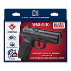 Pistola Crosman Semi-automatic Modelo C11 480 Ft Cal 4,5 1