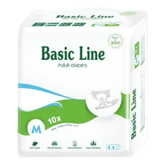 Pañal Nateen Basic Line  Adulto 10  Unidades Talla M
