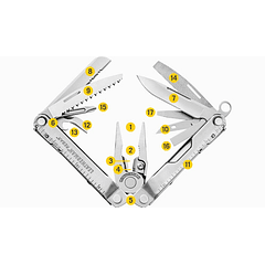 Multiherramienta Leatherman Rebar  #831560 (17 Pcs) Original