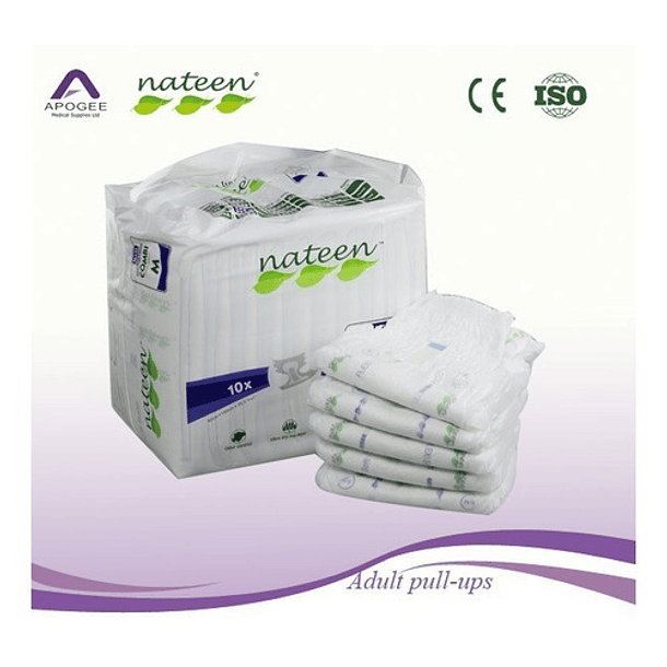 Pañal Nateen Flexi Pullup Maxi Soft Plus Ult Adulto Talla M 