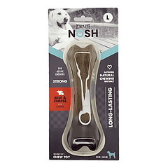 Juguete Zeus Nosh Strong Para Mascota Talla L De Carne-queso