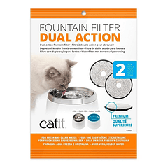 Filtro Doble Acción Para Bebedera De Acero Catit