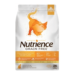 Comida Para Gato Grain Free Nutrience Pavo Pollo Arenq 5 Kg