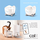 Fuente Bebedera Catit Para Gatos Inteligente Con Aplicación 5