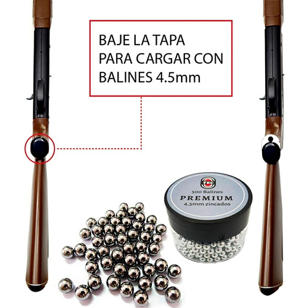 Rifle Aire Cossman 2100 Para Caza Con Bomba Disparo 2