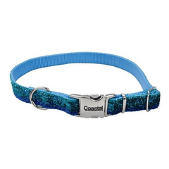 Collar Coastal Sparkle Para Perros Azul Metalizado Talla S/m