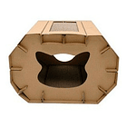 Rasguñador Casa 2 En 1 Cartón Gato Pawise Cozy Cat Love 2
