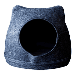 Cama Cucha Igloo Fieltro Gris Gato 