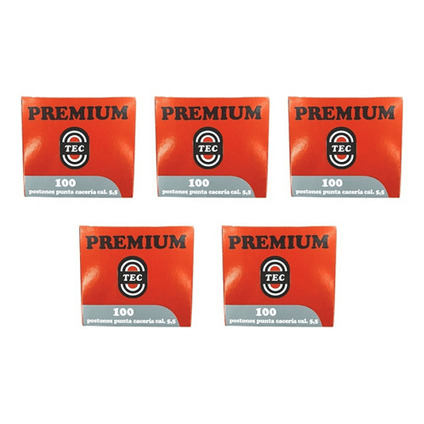 Postones Punta Caceria Cal 5,5mm 18g Tec Premium 500 Und.  