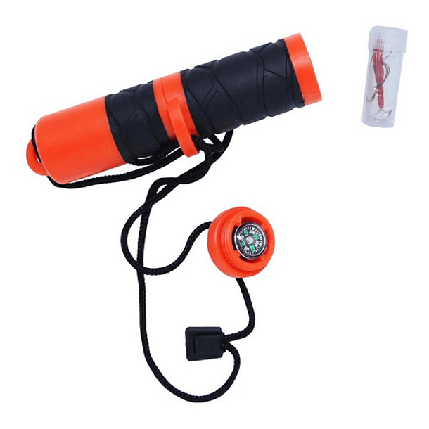 Pedernal Supervivencia Iniciador De Fuego Flame Nautika 6en1 6