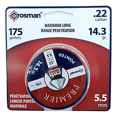 Postones Pc Premier Cal 5,5mm 14.3g Cal.22 175und Crosman