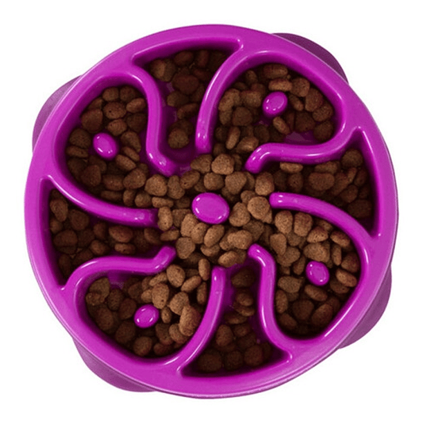 Outward Hound Fun Feeder Slo Bowl Comedero Lento Perros M 3