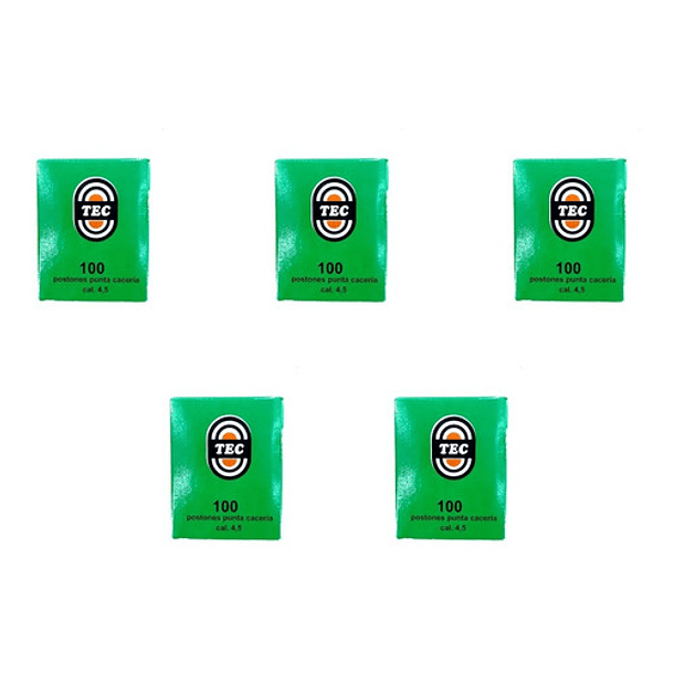 Postones Pc 9gr Cal 4,5mm Tec Magnum 500 Unidades Cv 