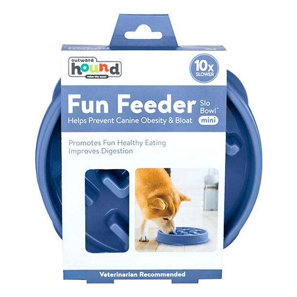 Outward Hound Fun Feeder Slo Bowl Comedero Lento Perros L 1