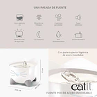 Catit Fuente Bebedera Pixi De Acero Inoxidable Inteligente 2