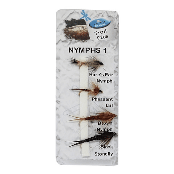 Kit Señuelos Pesca Moscas Dragon Nymphs 3 #zath222 