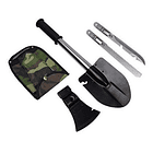 Pala + Hacha + Sierra + Estuche Zlip Supervivencia Camping 1
