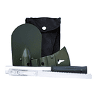 Pala + Hacha + Sierra + Estuche Zlip Supervivencia Camping 4