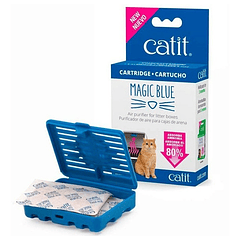 Cartucho Catit Magic Blue Purificador De Aire -2 Almohadilla