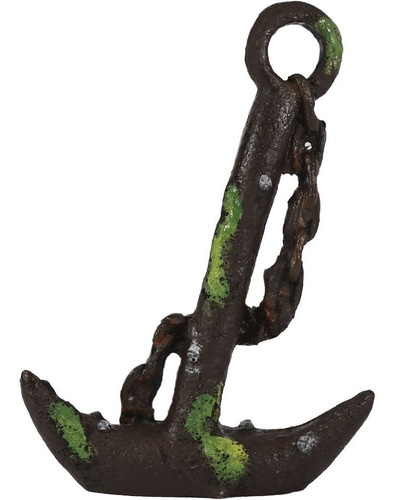 Boyu Adorno Ancla De Barco 12x9x3 Cms Para Tu Acuario