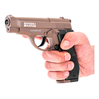 Pistola Swiss Arms Negra P84 + 5 Co2 + 500 Balines Zincados 8