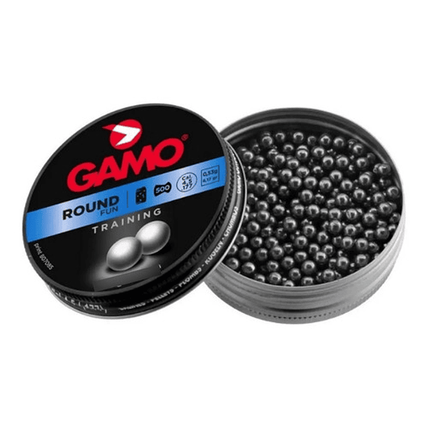 Poston Gamo Round Fun Training Cal. 4.5/peso 0,53gr/ 250 Pcs 