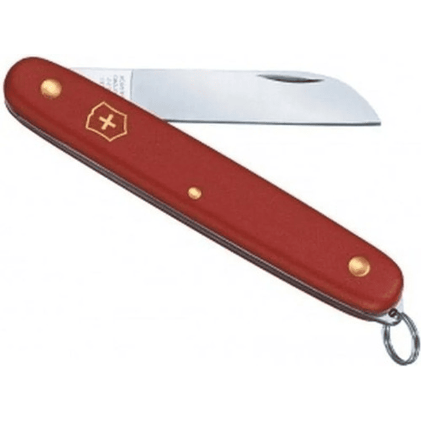 Navaja Victorinox Floral 100/55 Mm Roja Con Anilla #3.9051  2