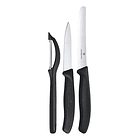 Set Cuchillos De Verduras 3 Unid Victorinox 6.7113.31 Negro 1