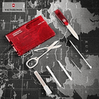 Swisscard Classic Victorinox Rojo Transparente #0.7100.t 3