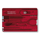 Swisscard Classic Victorinox Rojo Transparente #0.7100.t 5