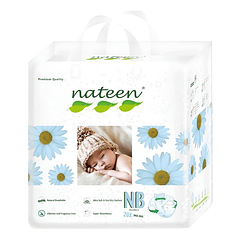 Pañal Bebé Ecológico Nateen Talla Recién Nacido 20 Unidades