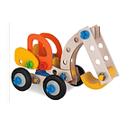 Juguete 100% Madera Didactico Eichhorn Excavadora 90 Piezas 2